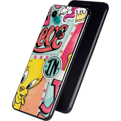 Looney Tunes Tweety Bird Believe In Yourself Google Pixel 3a XL Skin